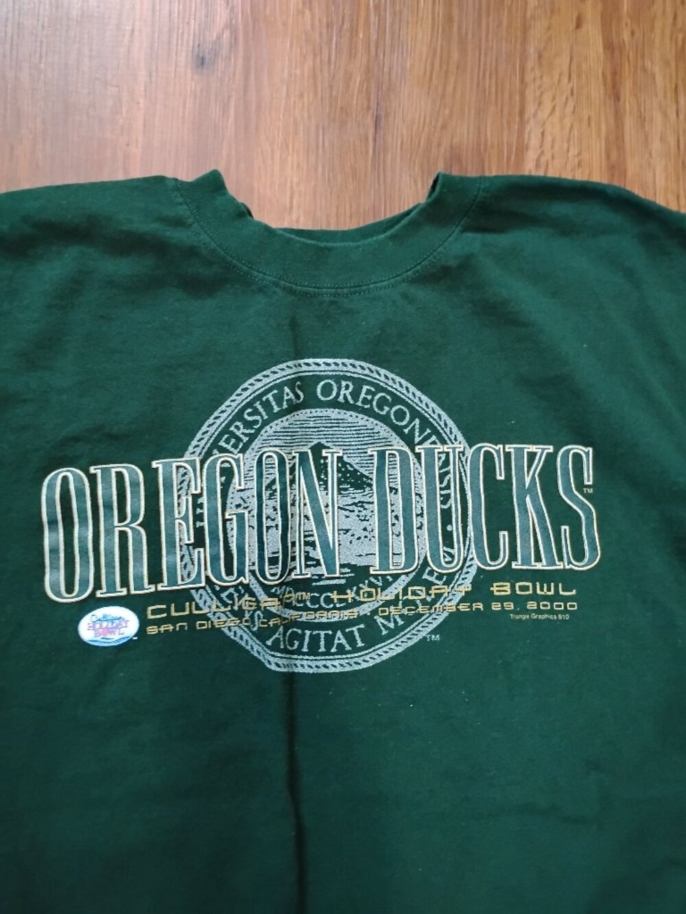 Vintage University of Oregon Ducks Holiday Bowl 2000 T-Shirt